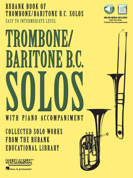 Rubank Book of Trombone/Baritone B.C. Solos - Easy to Intermediate Book with Online Audio (stream or download) 長號 | 小雅音樂 Hsiaoya Music