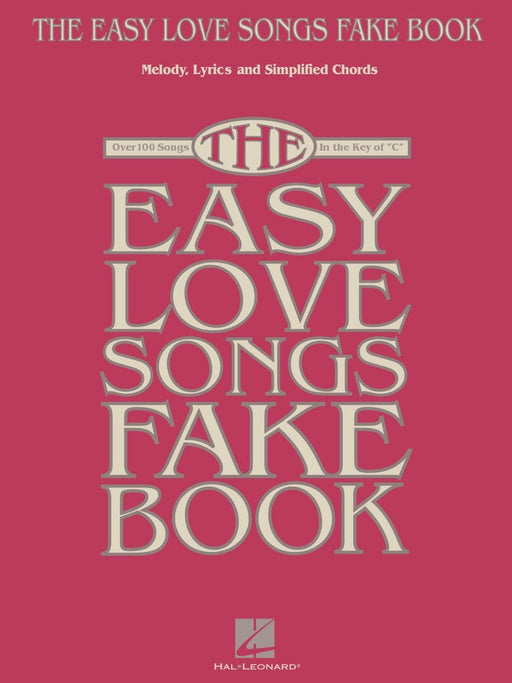 The Easy Love Songs Fake Book Melody, Lyrics & Simplified Chords in the Key of C 費克 旋律 | 小雅音樂 Hsiaoya Music