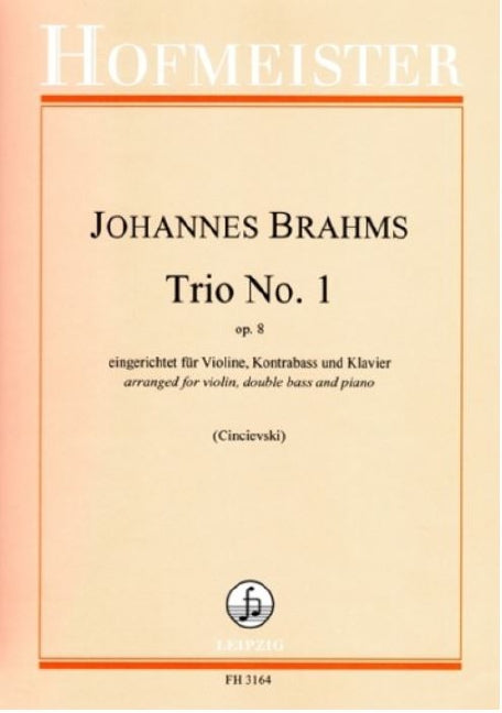 Trio No. 1, op. 8 eingerichtet für Violine, Kontrabass und Klavier 布拉姆斯 鋼琴三重奏 | 小雅音樂 Hsiaoya Music