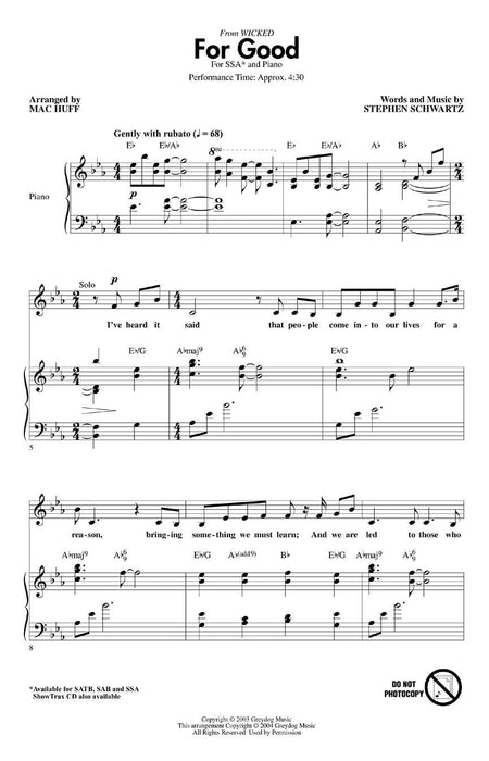 For Good (from Wicked) | 小雅音樂 Hsiaoya Music