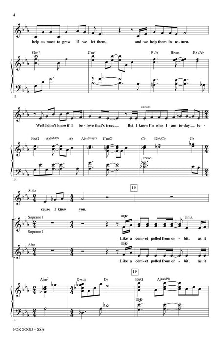 For Good (from Wicked) | 小雅音樂 Hsiaoya Music