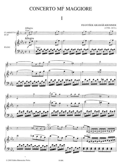Konzert für Klarinette und Orchester Es-Dur op. 36 協奏曲 騎熊士版 | 小雅音樂 Hsiaoya Music