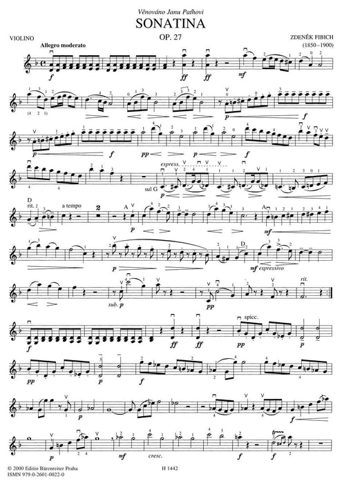 Sonatine op. 27 費畢希 騎熊士版 | 小雅音樂 Hsiaoya Music