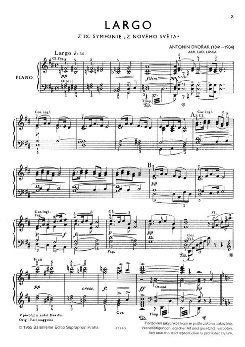 Largo (aus der IX. Symphonie) 德弗札克 騎熊士版 | 小雅音樂 Hsiaoya Music