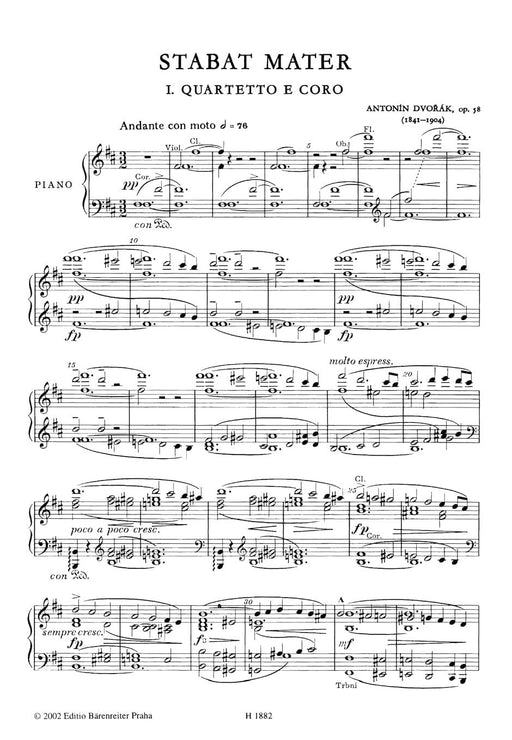 Stabat Mater op. 58 (10 movement version) 德弗札克 聖母悼歌 樂章 騎熊士版 | 小雅音樂 Hsiaoya Music