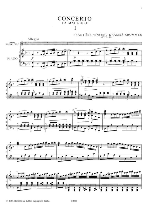 Konzert für Oboe und Orchester F-Dur op. 52 協奏曲 雙簧管 騎熊士版 | 小雅音樂 Hsiaoya Music