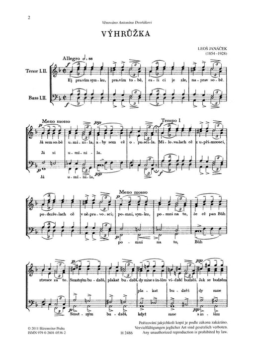 vier Pieces for Male Choir 小品 騎熊士版 | 小雅音樂 Hsiaoya Music