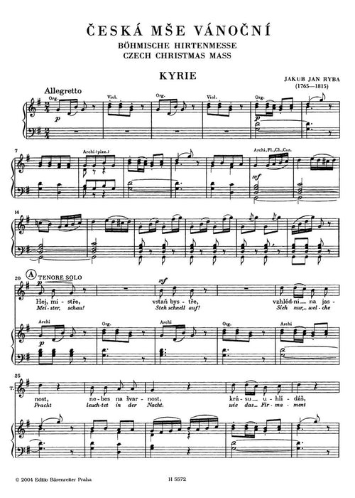 Czech Christmas Mass 彌撒曲 騎熊士版 | 小雅音樂 Hsiaoya Music