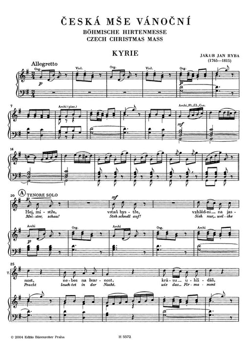 Czech Christmas Mass 彌撒曲 騎熊士版 | 小雅音樂 Hsiaoya Music