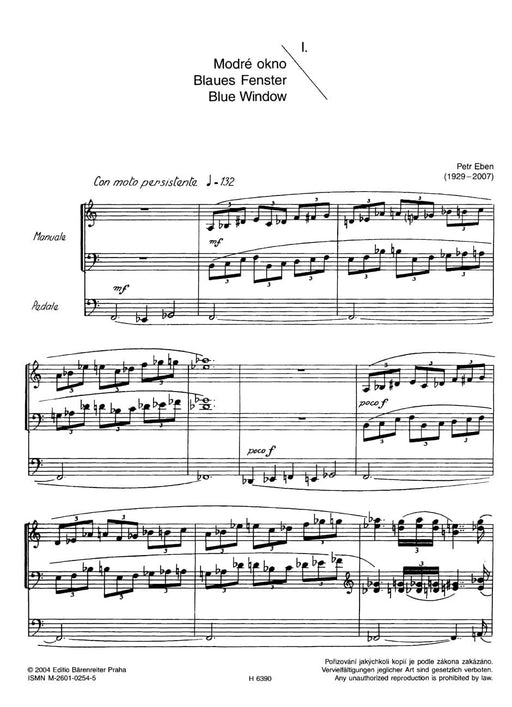 Windows -vier movements for trumpet and organ after Marc Chagall- Four movements after Marc Chagall 艾本 小號 管風琴 騎熊士版 | 小雅音樂 Hsiaoya Music