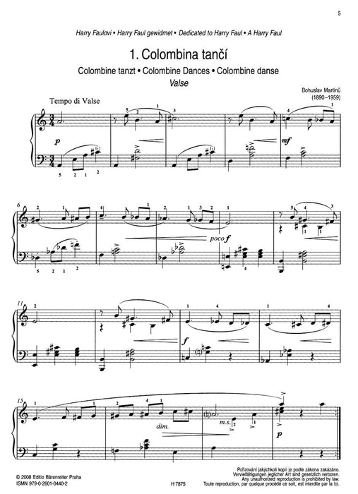 Marionetten I -kleine Stücke für Klavier- Little Pieces 馬悌努 小品 騎熊士版 | 小雅音樂 Hsiaoya Music