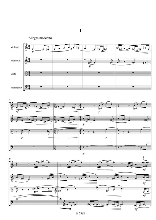 String Quartet Nr. 6 馬悌努 弦樂四重奏 騎熊士版 | 小雅音樂 Hsiaoya Music