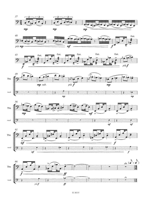 A Soloist's Sustenance for Tenor Trombone 庫爾茲伊凡 獨奏 長號 騎熊士版 | 小雅音樂 Hsiaoya Music