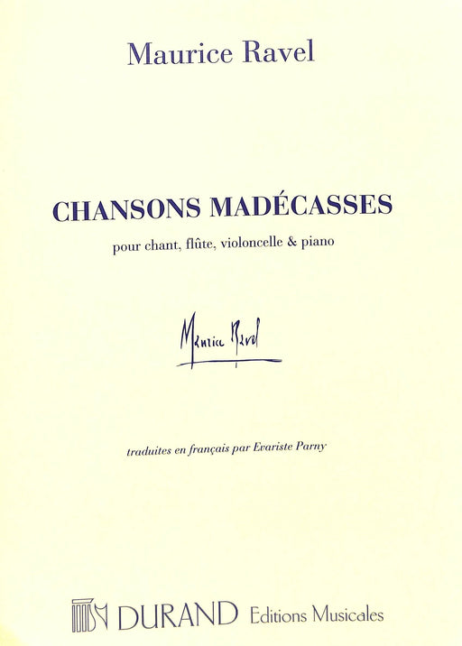 Chansons Madécasses Score and Parts 拉威爾摩利斯 | 小雅音樂 Hsiaoya Music