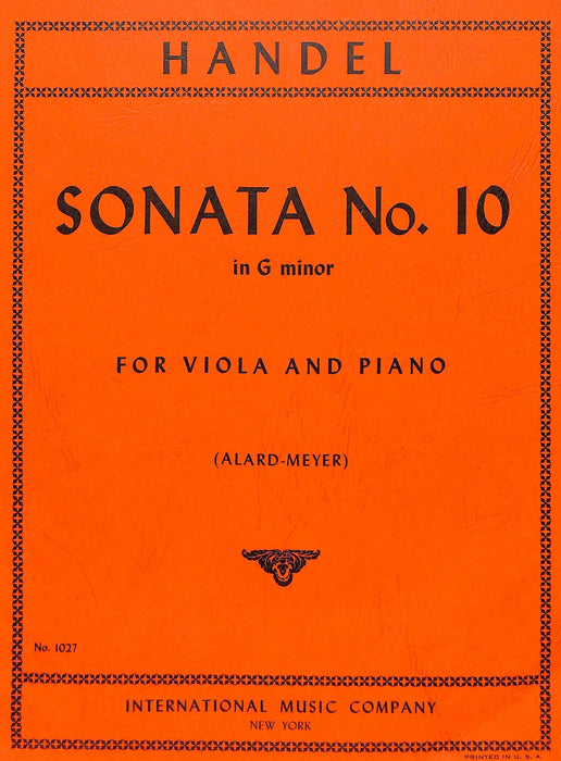 Sonata No. 10 in G minor 韓德爾 奏鳴曲 小調 中提琴 (含鋼琴伴奏) 國際版 | 小雅音樂 Hsiaoya Music