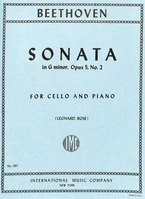 Sonata No. 2 in G minor, Opus 5, No. 2 貝多芬 奏鳴曲 小調作品 大提琴 (含鋼琴伴奏) 國際版 | 小雅音樂 Hsiaoya Music