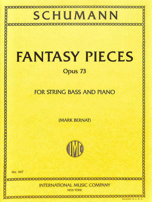 Fantasy Pieces, Opus 73 (solo tuning) 舒曼羅伯特 幻想曲小品作品 低音大提琴 (含鋼琴伴奏) 國際版 | 小雅音樂 Hsiaoya Music