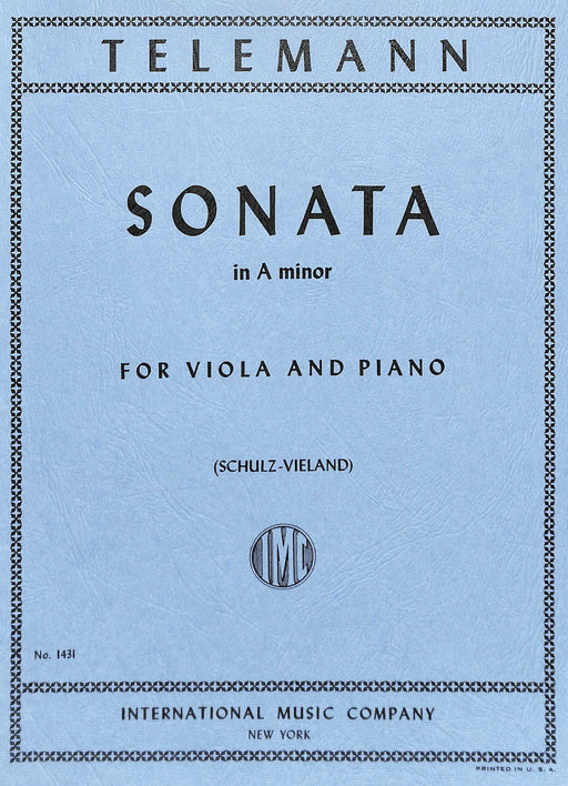 Sonata in A minor 泰勒曼 奏鳴曲 小調 中提琴 (含鋼琴伴奏) 國際版 | 小雅音樂 Hsiaoya Music