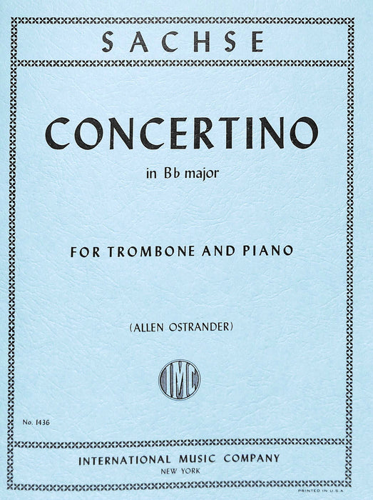 Concertino in B-flat Major 札赫泽 小协奏曲 大调 长号 (含钢琴伴奏) 国际版
