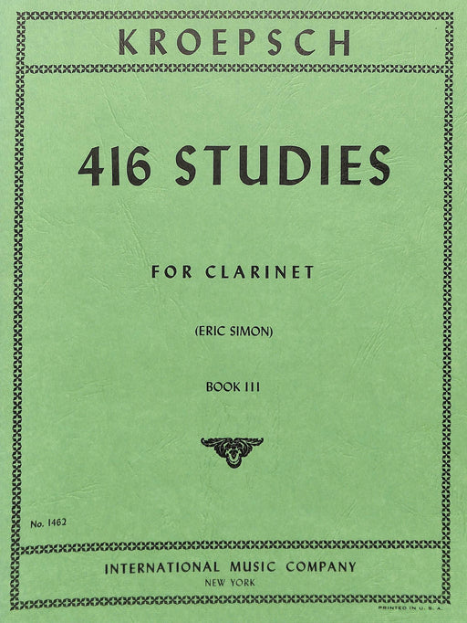 416 Studies: Volume III 練習曲 豎笛獨奏 國際版 | 小雅音樂 Hsiaoya Music