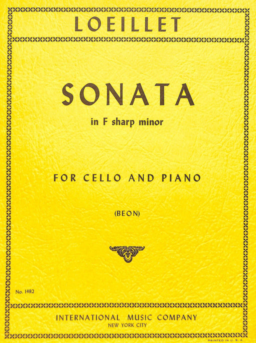 Sonata in F-sharp minor 奏鳴曲 小調 大提琴 (含鋼琴伴奏) 國際版 | 小雅音樂 Hsiaoya Music