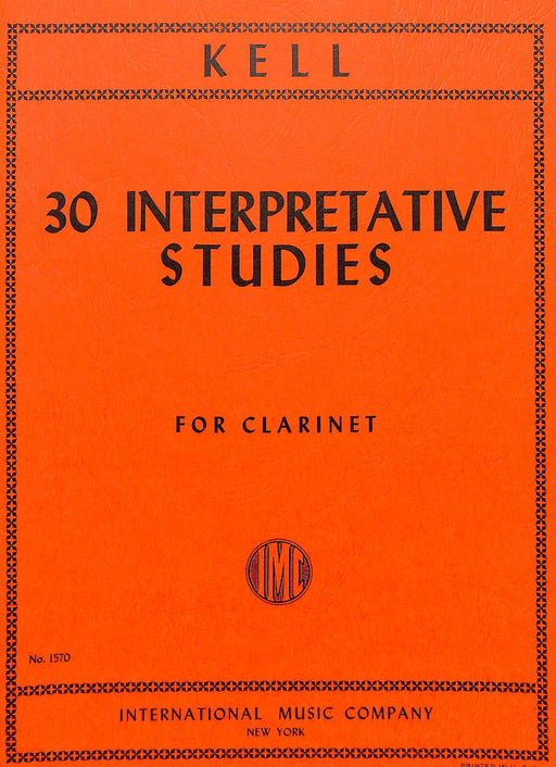 30 Interpretative Studies 練習曲 豎笛獨奏 國際版 | 小雅音樂 Hsiaoya Music