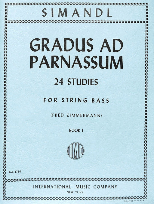 24 Studies Gradus ad Parnassum: Volume I 練習曲 低音大提琴獨奏 國際版 | 小雅音樂 Hsiaoya Music