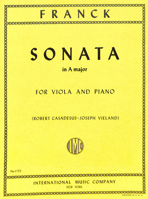 Sonata in A Major 奏鳴曲 大調 中提琴 (含鋼琴伴奏) 國際版 | 小雅音樂 Hsiaoya Music