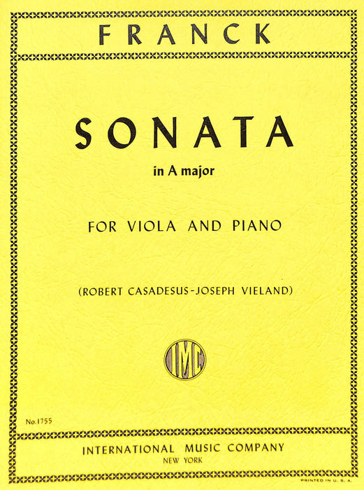 Sonata in A Major 奏鳴曲 大調 中提琴 (含鋼琴伴奏) 國際版 | 小雅音樂 Hsiaoya Music