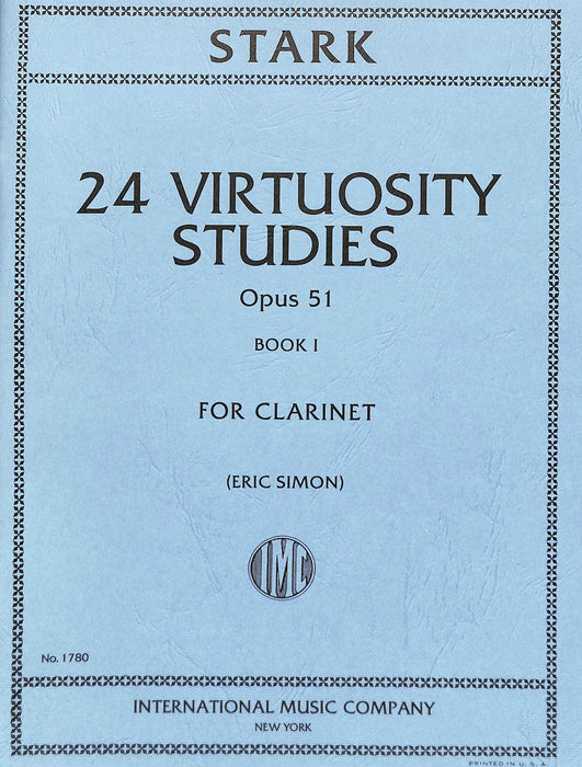 24 Virtuosity Studies, Opus 51: Volume I 練習曲 豎笛獨奏 國際版 | 小雅音樂 Hsiaoya Music