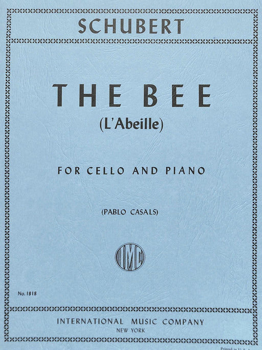 The Bee (L'Abeille) 舒伯特 蜜蜂 大提琴 (含鋼琴伴奏) 國際版 | 小雅音樂 Hsiaoya Music