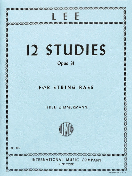 12 Studies, Opus 31 李瑟巴斯提安 練習曲 低音大提琴獨奏 國際版 | 小雅音樂 Hsiaoya Music