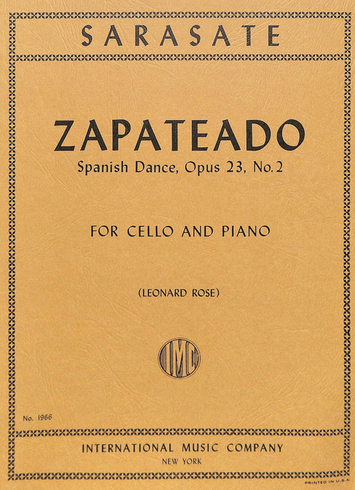 Zapateado, Opus 23, No. 2 薩拉沙特 作品 大提琴 (含鋼琴伴奏) 國際版 | 小雅音樂 Hsiaoya Music
