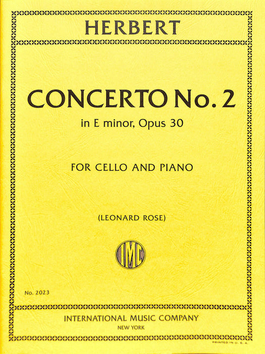 Concerto No. 2 in E Major, Opus 30 協奏曲 大調作品 大提琴 (含鋼琴伴奏) 國際版 | 小雅音樂 Hsiaoya Music