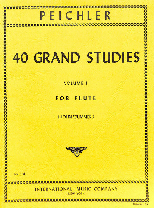 40 Grand Studies: Volume I 練習曲 長笛獨奏 國際版 | 小雅音樂 Hsiaoya Music
