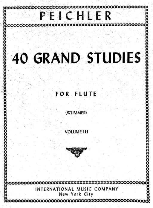 40 Grand Studies: Volume III 練習曲 長笛獨奏 國際版 | 小雅音樂 Hsiaoya Music
