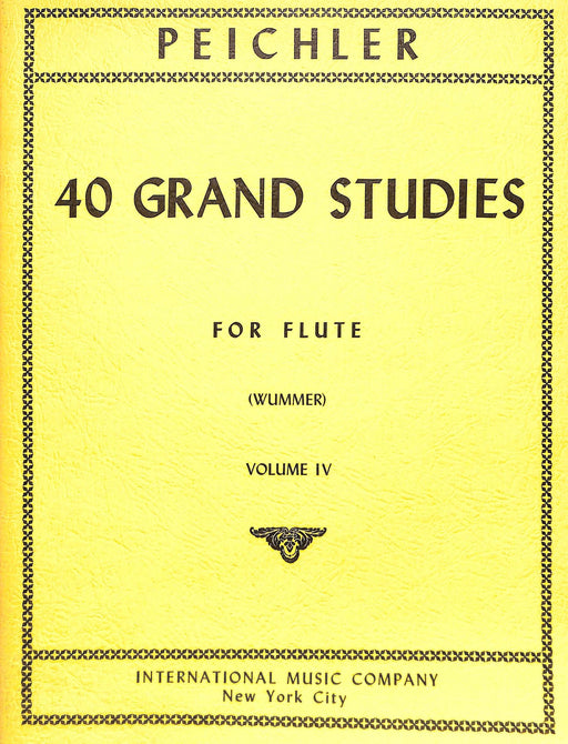40 Grand Studies: Volume IV 練習曲 長笛獨奏 國際版 | 小雅音樂 Hsiaoya Music