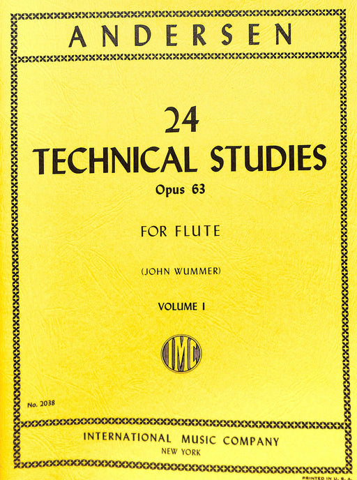 24 Technical Studies, Opus 63: Volume I 練習曲 長笛獨奏 國際版 | 小雅音樂 Hsiaoya Music