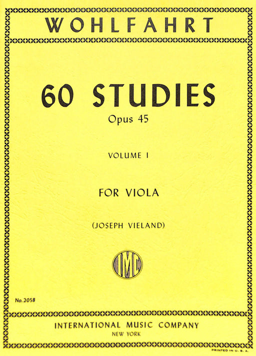 60 Studies, Opus 45: Volume I 練習曲 中提琴獨奏 國際版 | 小雅音樂 Hsiaoya Music