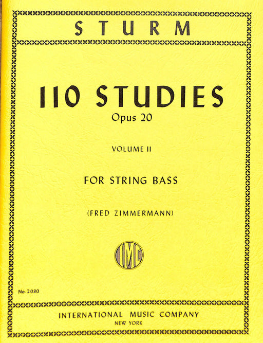 110 Studies, Opus 20: Volume II 練習曲 低音大提琴獨奏 國際版 | 小雅音樂 Hsiaoya Music