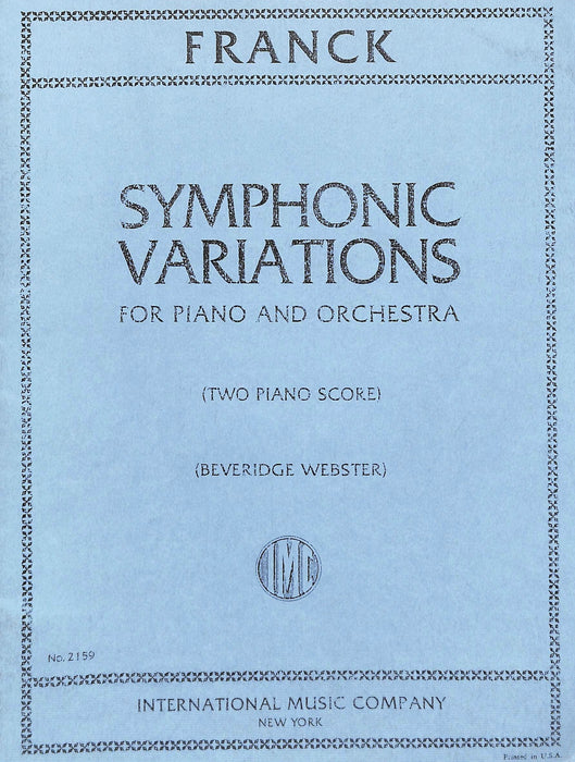 Symphonic Variations for Piano & Orchestra 變奏曲鋼琴管弦樂團 雙鋼琴 國際版 | 小雅音樂 Hsiaoya Music