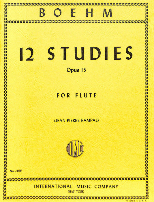 12 Studies, Opus 15 練習曲 長笛獨奏 國際版 | 小雅音樂 Hsiaoya Music