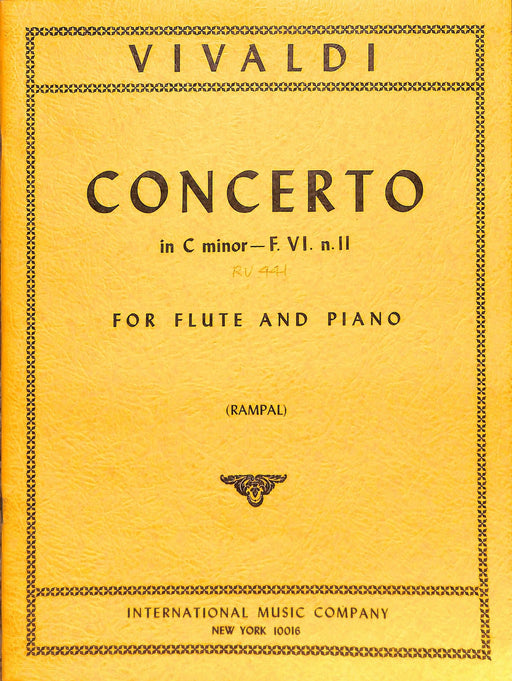 Concerto in C minor, RV 441 韋瓦第 協奏曲 小調 長笛 (含鋼琴伴奏) 國際版 | 小雅音樂 Hsiaoya Music