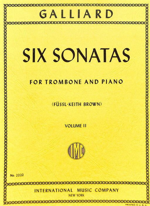 Six Sonatas: Volume II 加利亞德 奏鳴曲 長號 (含鋼琴伴奏) 國際版 | 小雅音樂 Hsiaoya Music