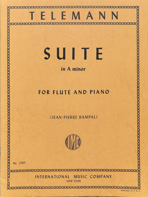 Suite in A minor 泰勒曼 組曲 小調 長笛 (含鋼琴伴奏) 國際版 | 小雅音樂 Hsiaoya Music