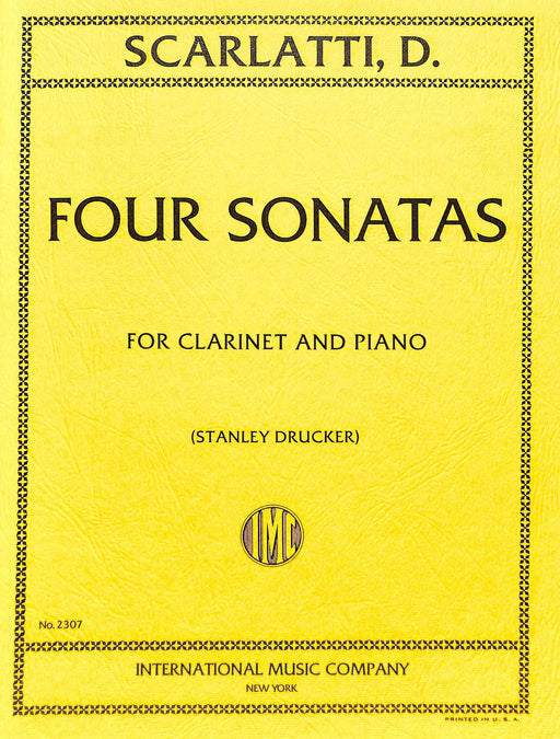 Four Sonatas 斯卡拉第多梅尼科 奏鳴曲 豎笛 (含鋼琴伴奏) 國際版 | 小雅音樂 Hsiaoya Music