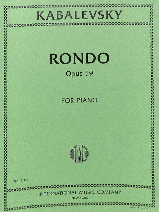 Rondo, Opus 59 迴旋曲作品 鋼琴獨奏 國際版 | 小雅音樂 Hsiaoya Music