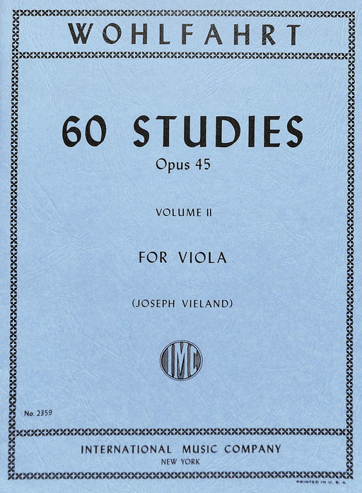 60 Studies, Opus 45: Volume II 練習曲 中提琴獨奏 國際版 | 小雅音樂 Hsiaoya Music