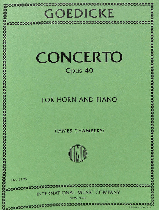 Concerto, Opus 40 協奏曲作品 法國號 (含鋼琴伴奏) 國際版 | 小雅音樂 Hsiaoya Music