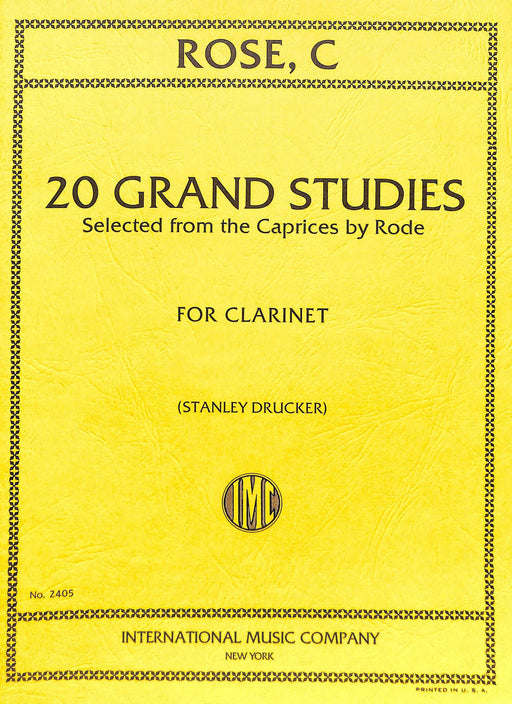 20 Grand Studies 練習曲 豎笛獨奏 國際版 | 小雅音樂 Hsiaoya Music
